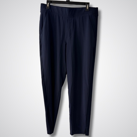 Athleta Brooklyn Mid Rise Ankle Pants - Size 12 - Navy - NWOT - Picture 2 of 5